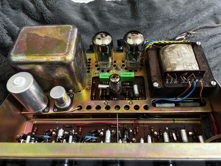 Statie amplificator pe lampi, tuburi electronice RCF A20, 30W, class A