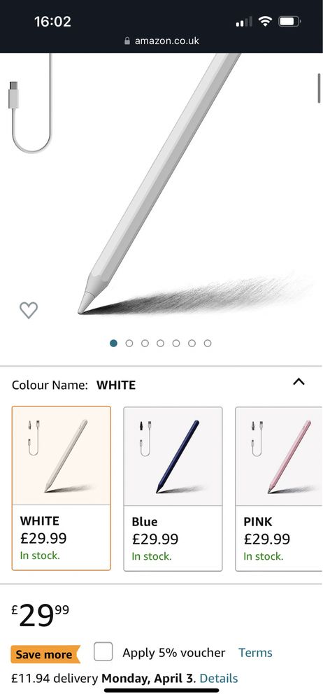 Stylus Pen pt Apple iPad 2018-2023 SIGILAT