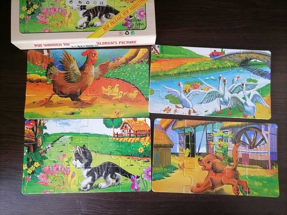 детски пъзели и карти с животни