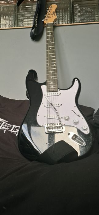 Китара Waber+ колан+ усилвател GMS AUDIO