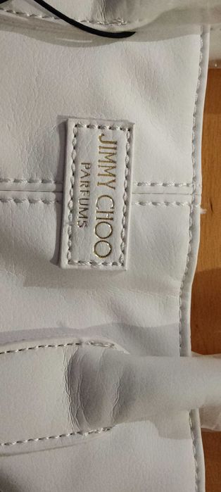Geanta  alba- Jimmy Choo parfums- noua