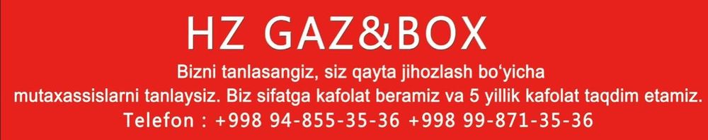 Gaz o‘rnatish va yuk mashinalariga xizmat ko‘rsatish