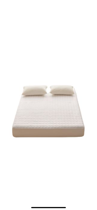 Cearceaf pat, Rezistent poliester/TPU, Impermeabil, 120x200x35cm, Alb