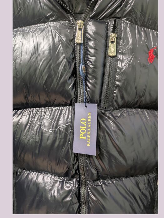 Geaca Polo Puffer Negru Lucios (marimi: XL,XXL)