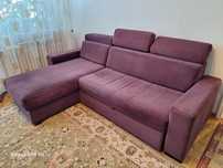 Canapea extensibilă din stofă catifelată