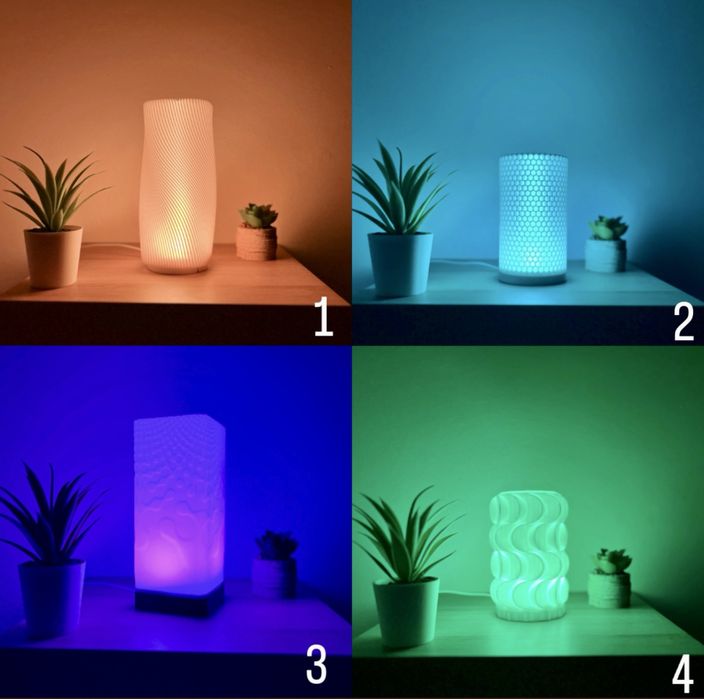 Уникални RGB LED лампи (4 модела) с USB захранване
