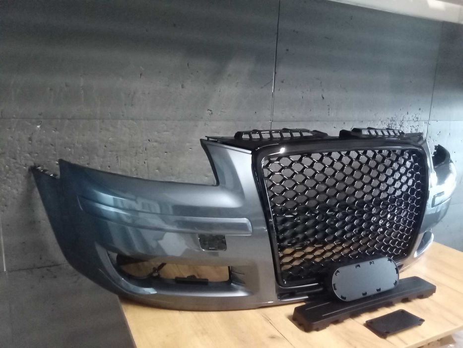 Bara,Grila radiator fata Gri LX7Z Audi A3 8P + Sportback 05-2008 NOUA