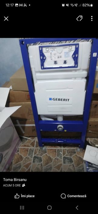 Vind wc cu bazin îngropat geberit