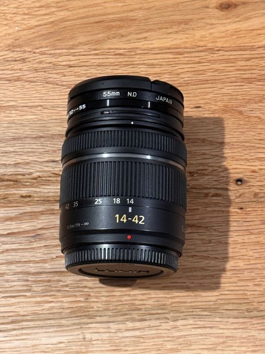 obiectiv Panasonic 14-42 f3.5-5.6, montura MFT + filtru ND