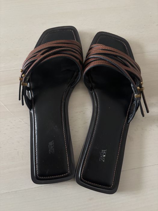 Papuci piele Zara 39