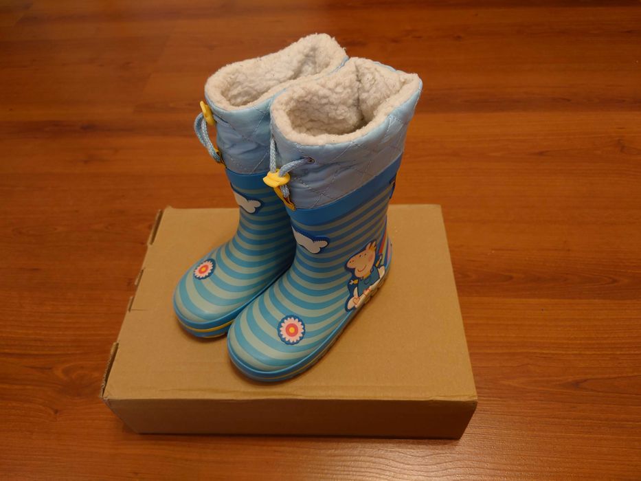Гумени ботуши Пепа Пиг на NEXT, р8, стелка 16.5см
