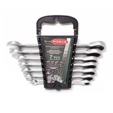НЕМСКИ Тресчотъчни Звездогаечни Ключове 8-19 RockForce + ЛЕД ФЕНЕР