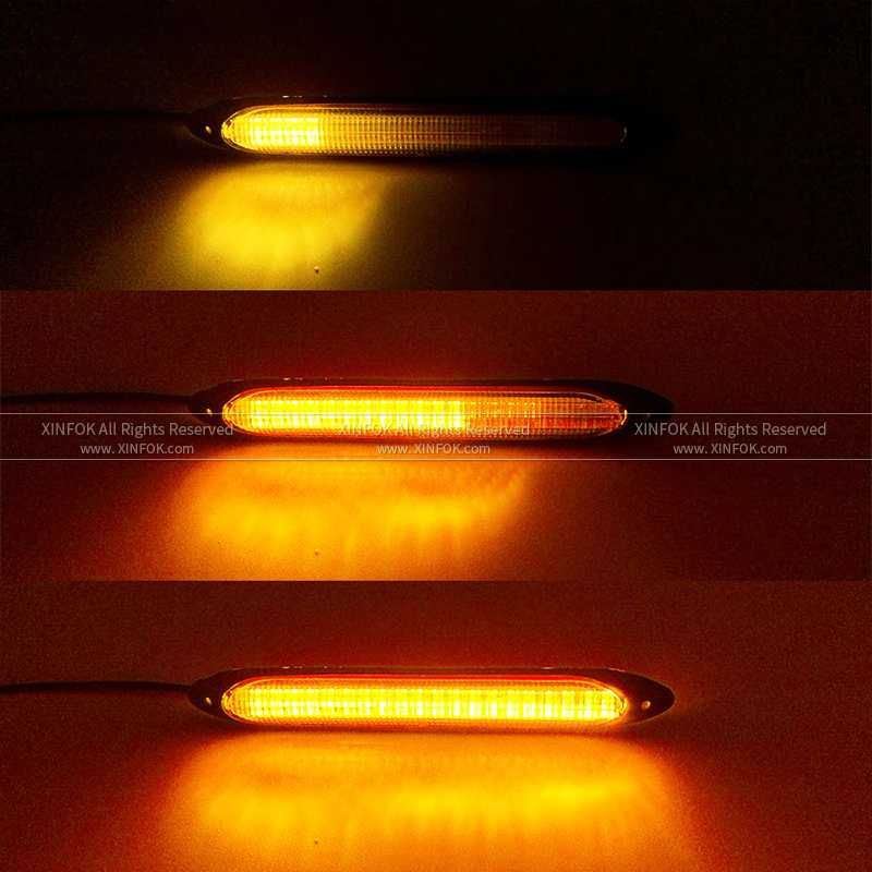 LED Дневни светлини 2бр. DRL с бягащ мигач -15.5см. / А-3574-1