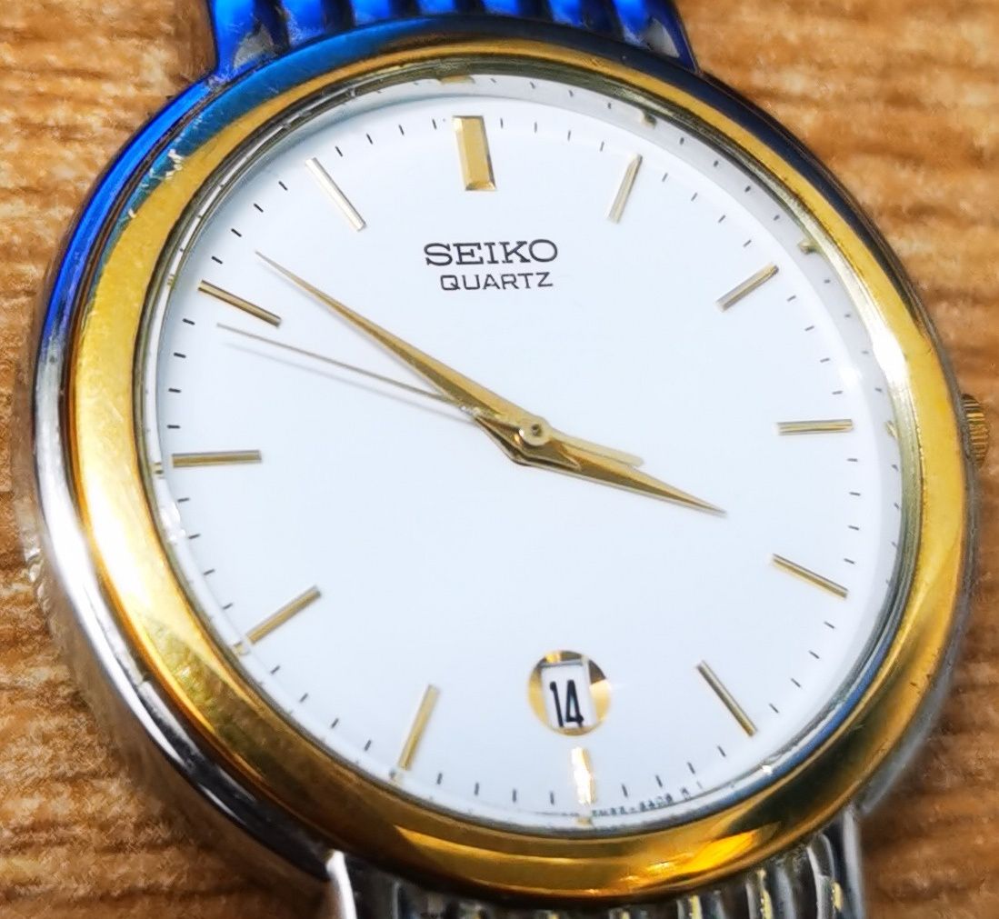 Ceas Seiko quartz brățară silver/gold model TN22-6A00