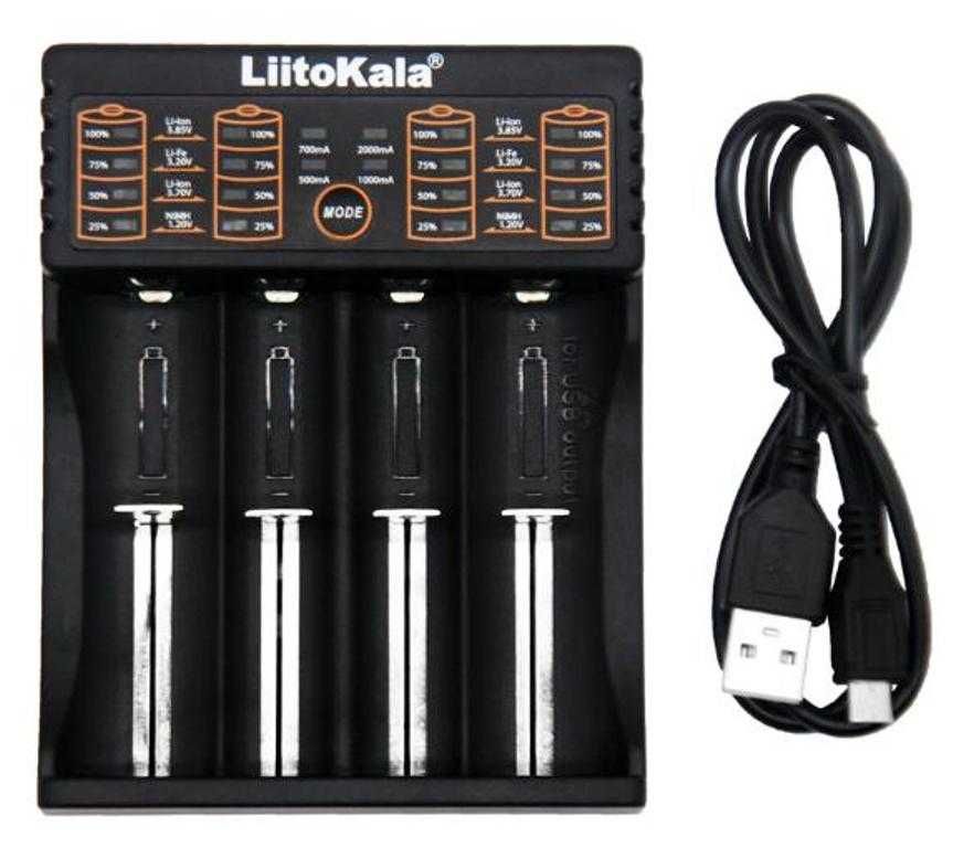 18650 Автоматично Зарядно Устройство Liitokala™ Lii-402 16340 NCR26650