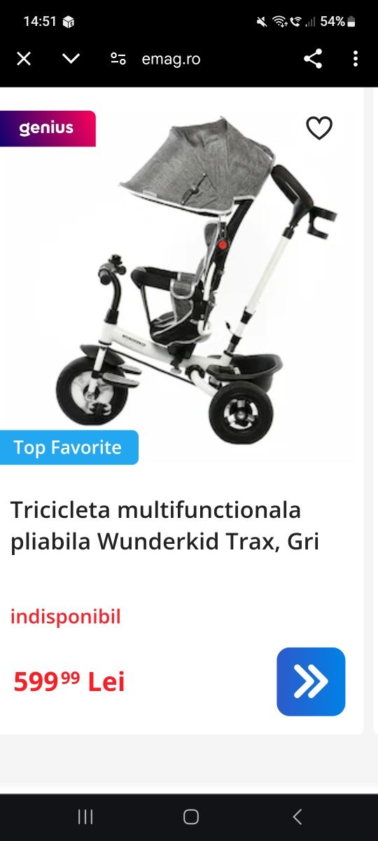 Tricicleta pentru copii
