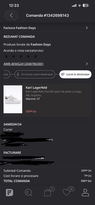 Pantofi karl lagerfeld