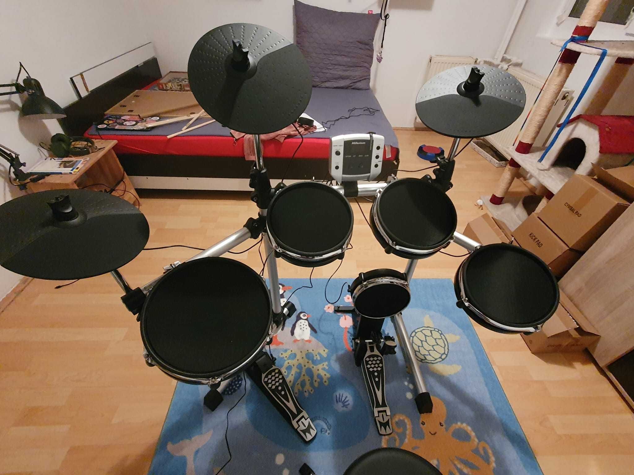 Set Tobe Electronice Millenium MPS-150X E-Drum Mesh Bundle