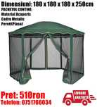 Pavilion CORT Foisor Gradina Terasa Rotund 3.5m Pereti Livrat GRATUIT