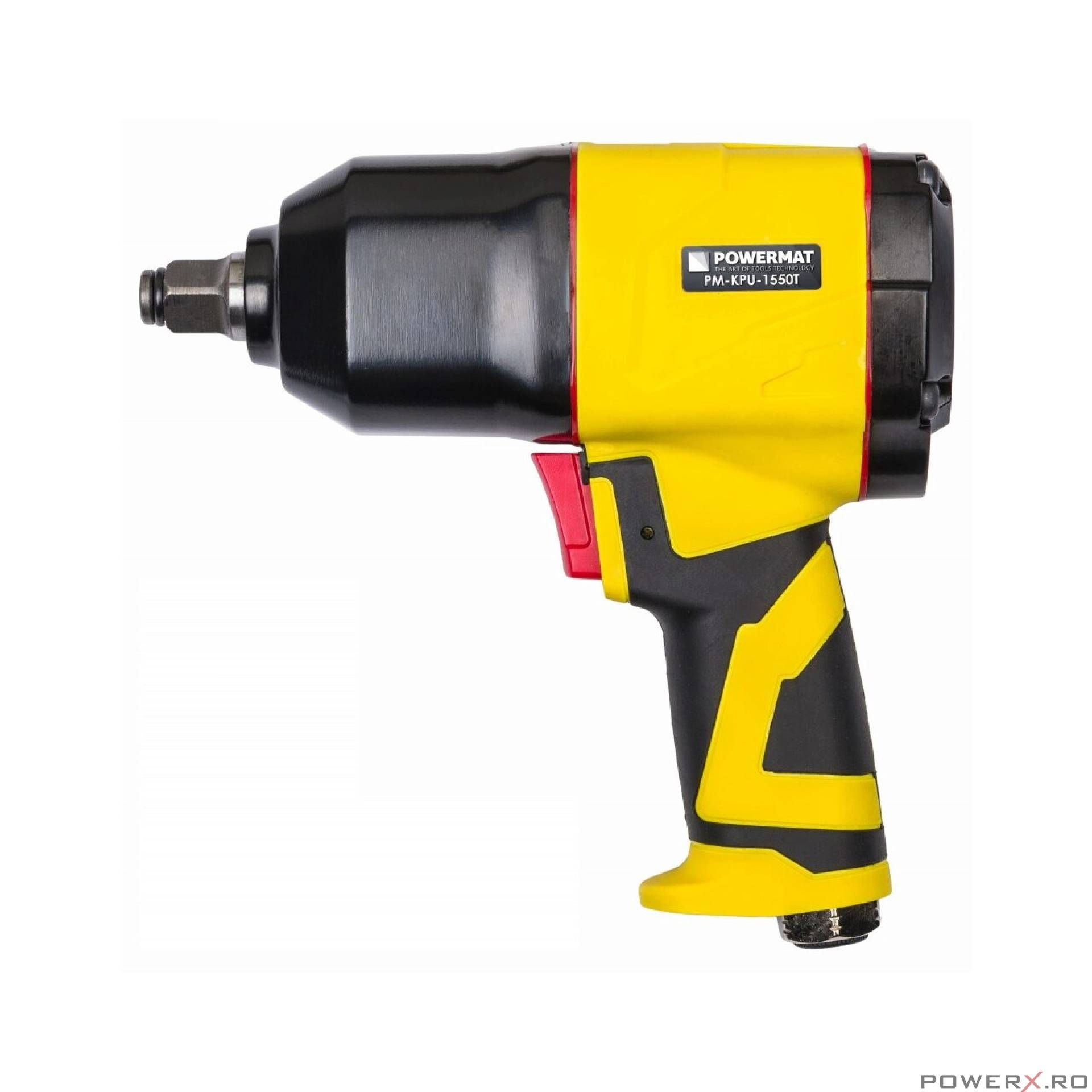 Pistol pneumatic de impact cu accesorii, 775 - 1550 Nm, patrat 1/2,