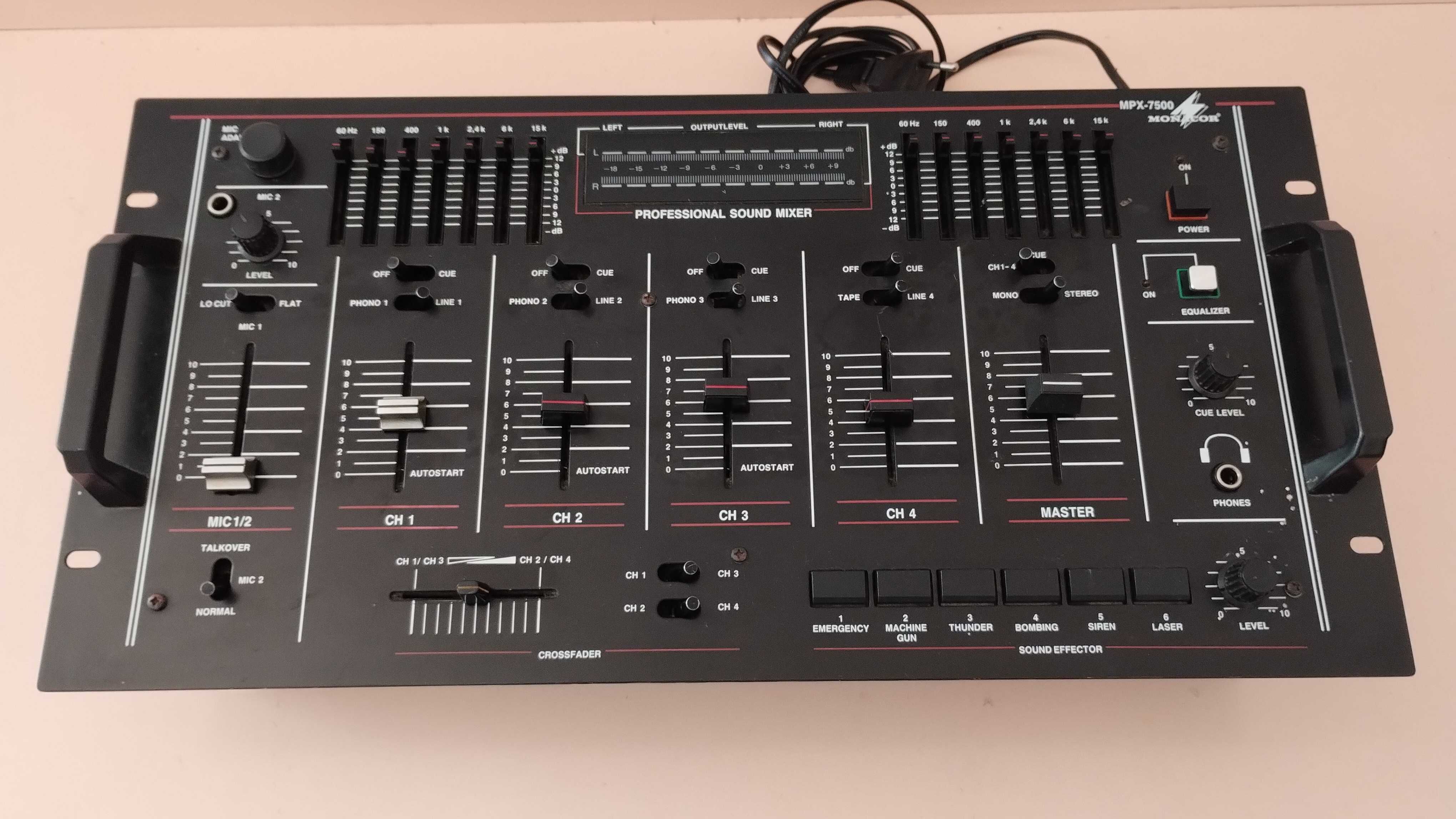 accesorii audio hi fi mixer Monacor MPX7500 egalizator preamplificator