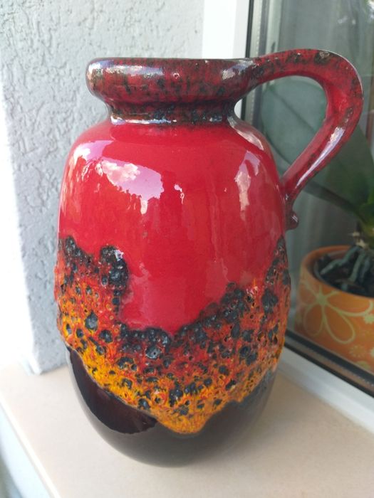 Vaza ceramica retro Scheurich- Fat Lava W.Germany