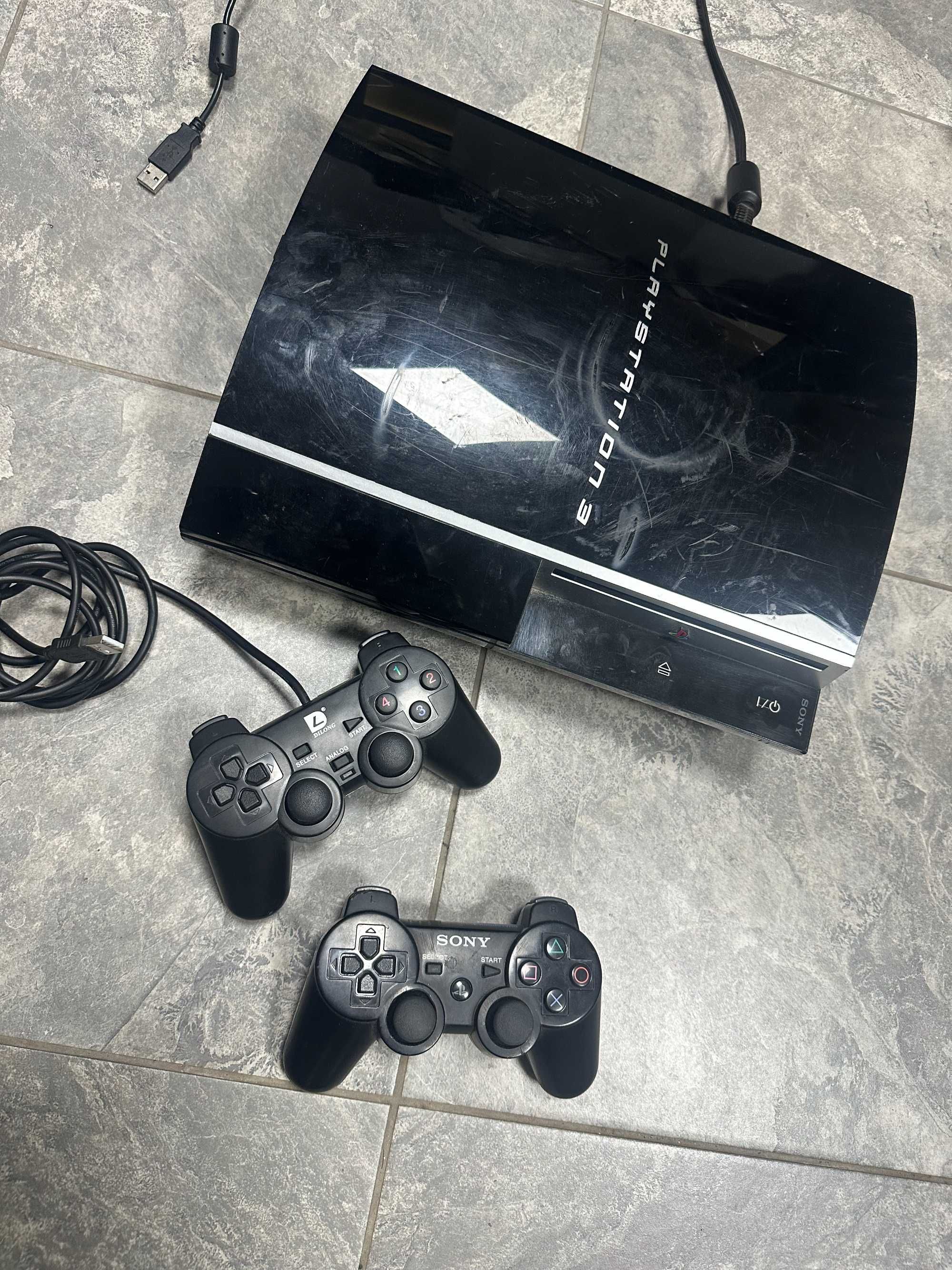 PlayStation 3 500GB /ps3 с два джойстика и игри