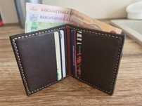 Portofel minimalist piele_handmade/Port card