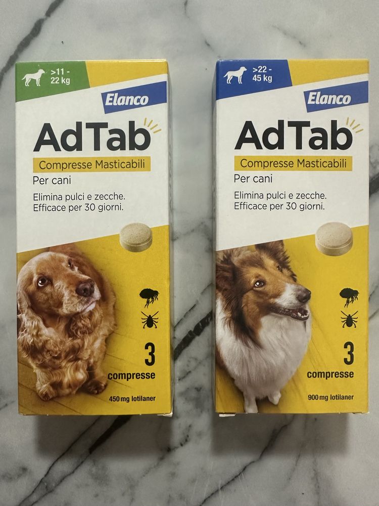 Advantix, AdTab pentru câini împotriva căpușe, purici, țânțari