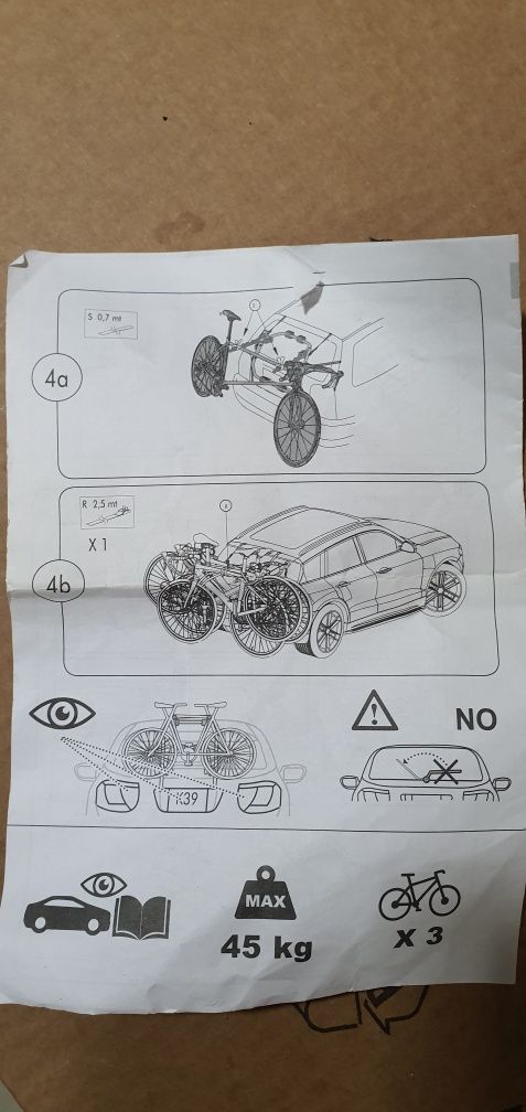 Suport bicicleta pe portbagaj Menabo Main