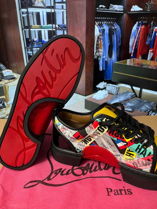 *OFERTĂ IARNĂ* Adidasi-loafers-pantofi Christian Louboutin "Graffiti"