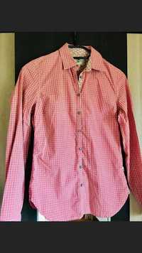 Camasa noua Timeout - Timberland, 100% bumbac, roz, carouri, bluza roz