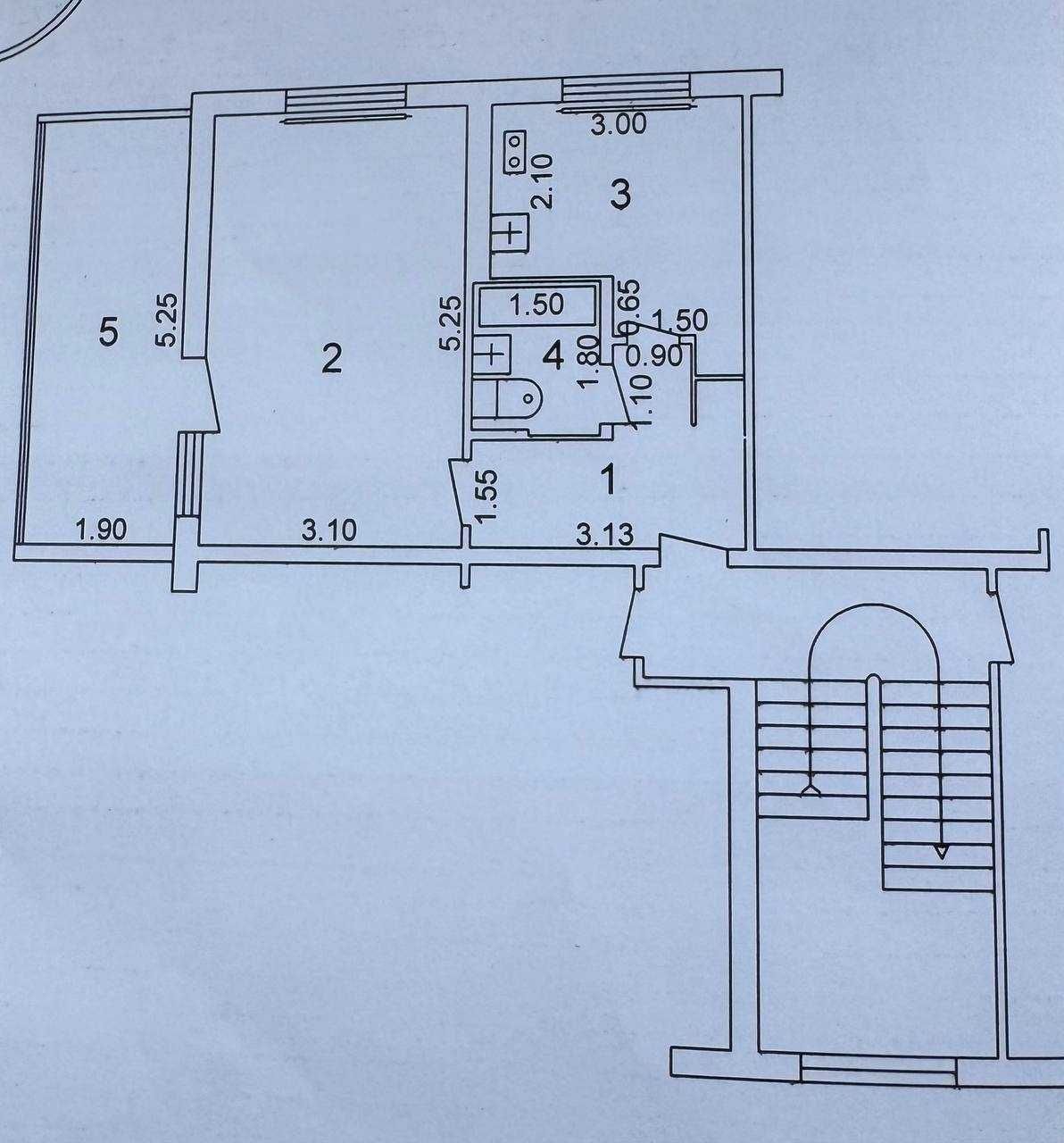 Юнусабад 14 квартал 1 переделана в двух 2 этаж (43²) продаётся ипотека