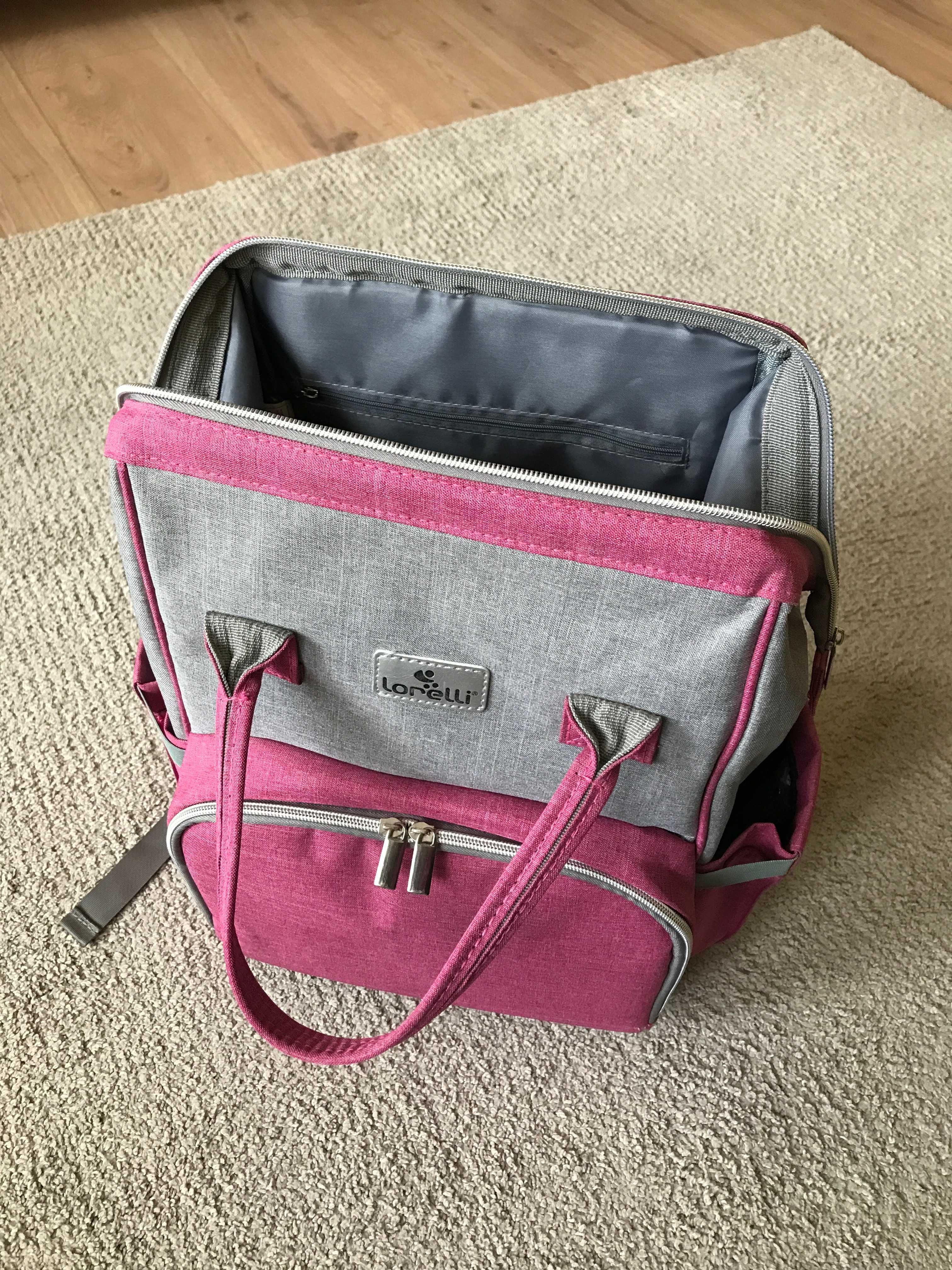 Раница за количка Lorelli Tina Pink & Grey