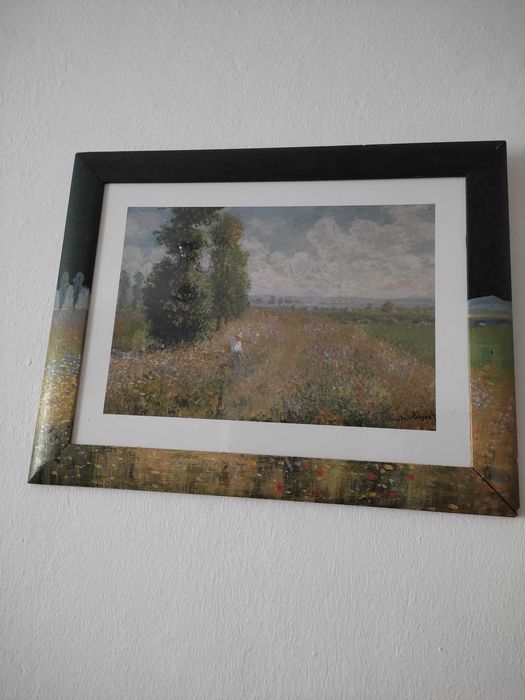 Картина- принт на Клод Моне в авторска рамка със Сертификат.