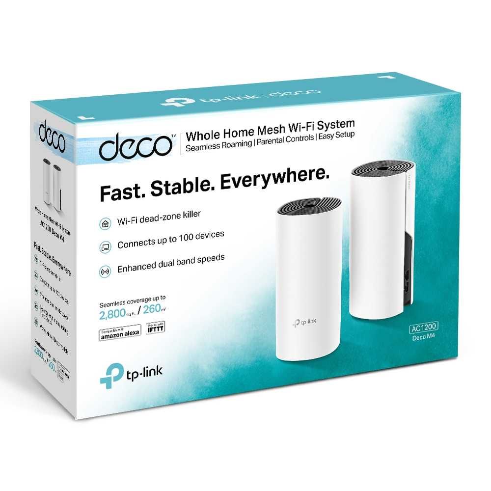 Роутер (Router) TP-Link Deco M4(2-pack)/AC1200 Home Mesh WiFi System