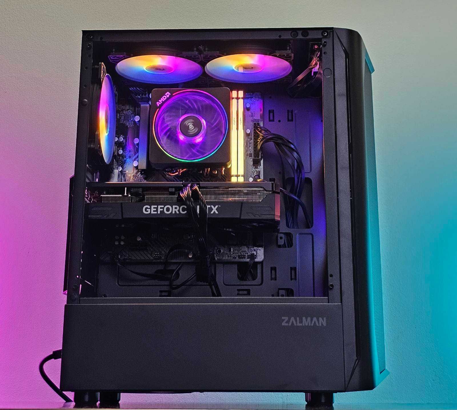 RTX 4070 12GB/Ryzen 7500F/RAM 32GB/SSD 1TB/Чисто Нов+Гаранция!