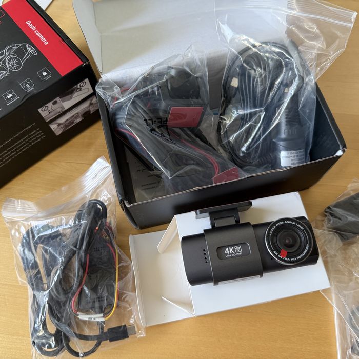 Camera auto 4K fata FHD Spate GPS Kit alimentare