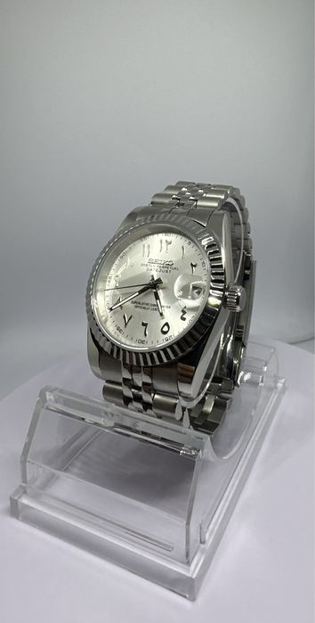 Часовник Seiko Mod Arabic Dial White