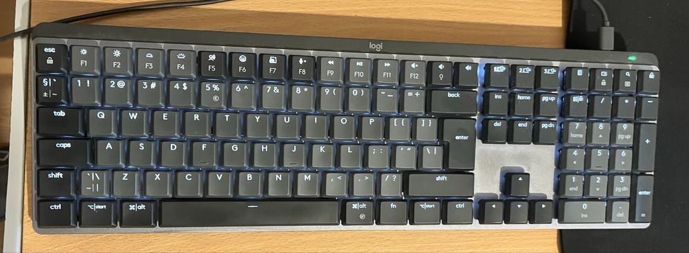 Tastatura Wireless LOGITECH MX Mechanical, Bluetooth, USB, gri