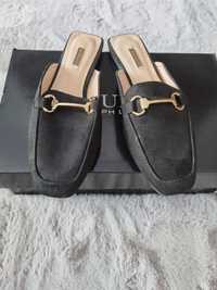 Papuci-saboți (loafers) damă imitație Gucci