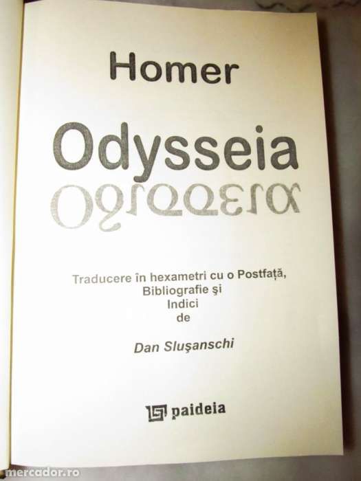 NOU Odiseea / Odysseia Homer