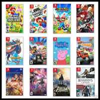 Лицензионные игры для Nintendo Switch, картриджи новые и б.у.