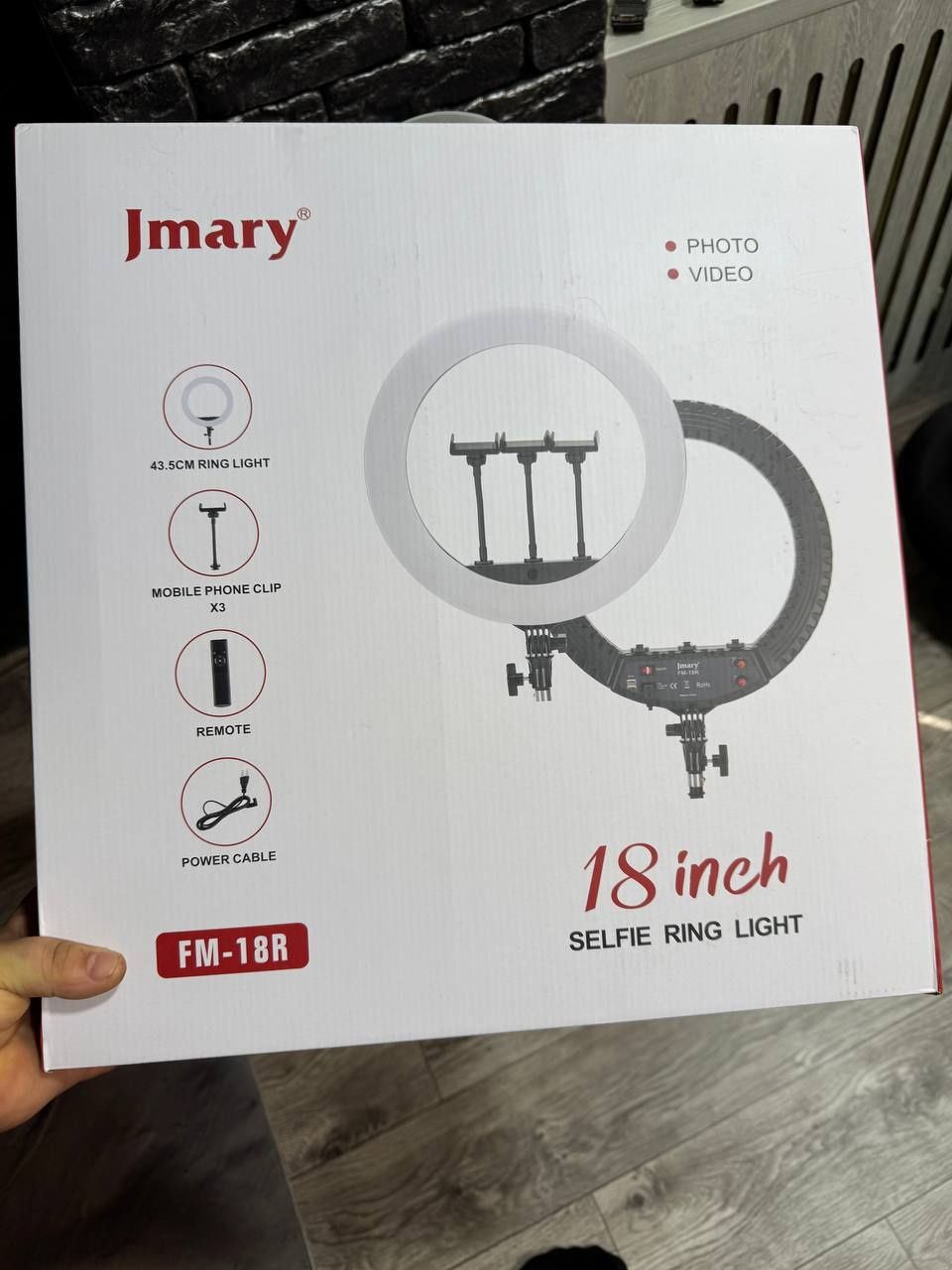 Кольцевая лампа Jmary fm-18r
