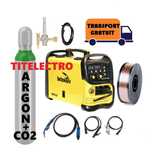 Aparat sudura MIG 200i Pulse + butelie 8L argon CO2 + reductor + sarma