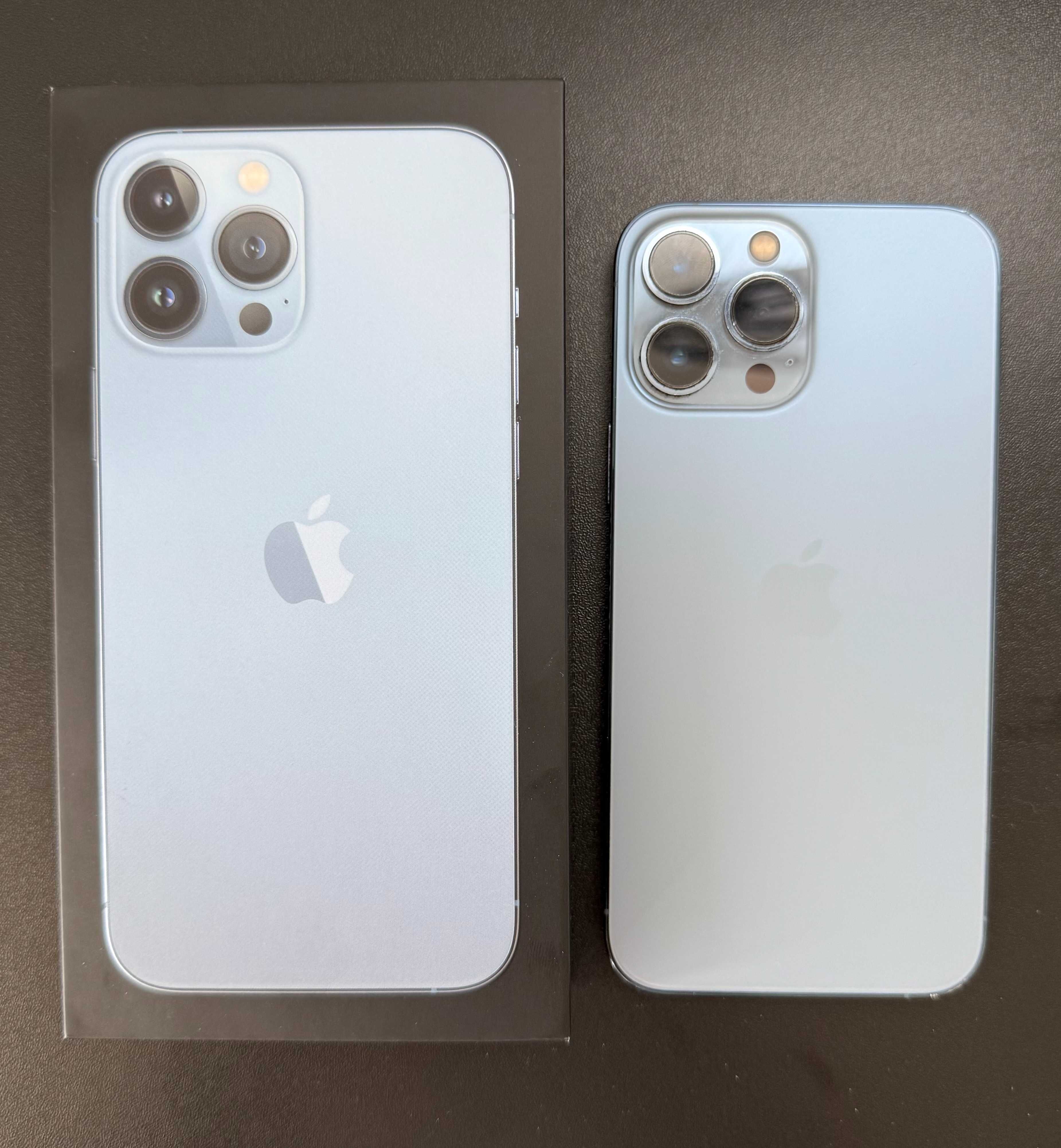 iPhone 13 Pro Max 256GB Sierra Blue отлично състояние,оригинална кутия