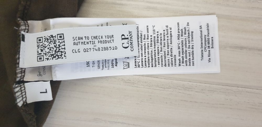 C.P. Company Cotton Mens Size М / L НОВО! ОРИГИНАЛ! Мъжка Тениска!