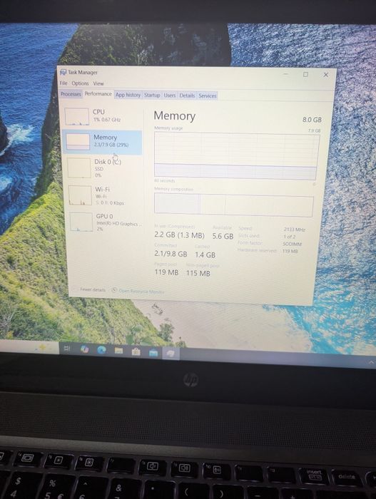 Laptop HP elitebook i5 touchscreen SSD, SIM