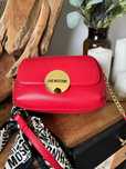 Geanta Love Moschino, crossbody de piele ecologica, Rosu