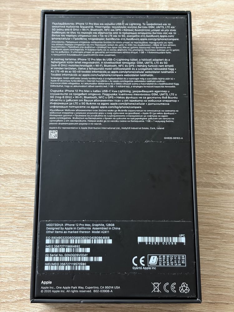 Apple iPhone 12 Pro Max Space Grey